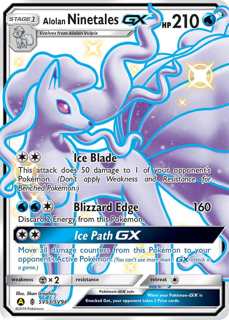 Alolan Ninetales GX SV53/SV94 HIdden Fates