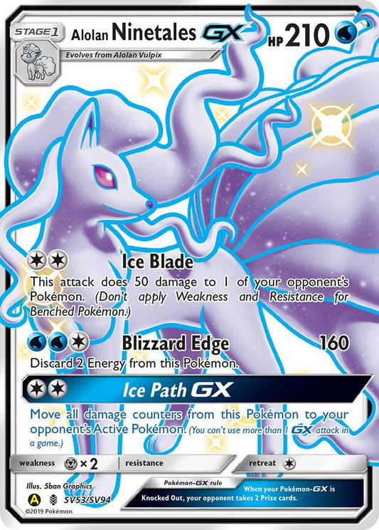 Alolan Ninetales GX SV53/SV94 HIdden Fates