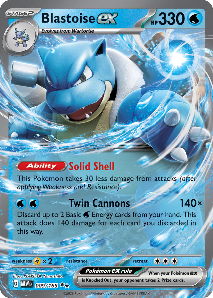 Blastoise EX 009/165