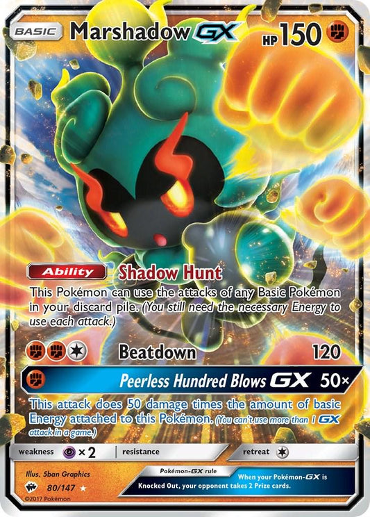 Marshadow GX 80/147 Burning Shadows