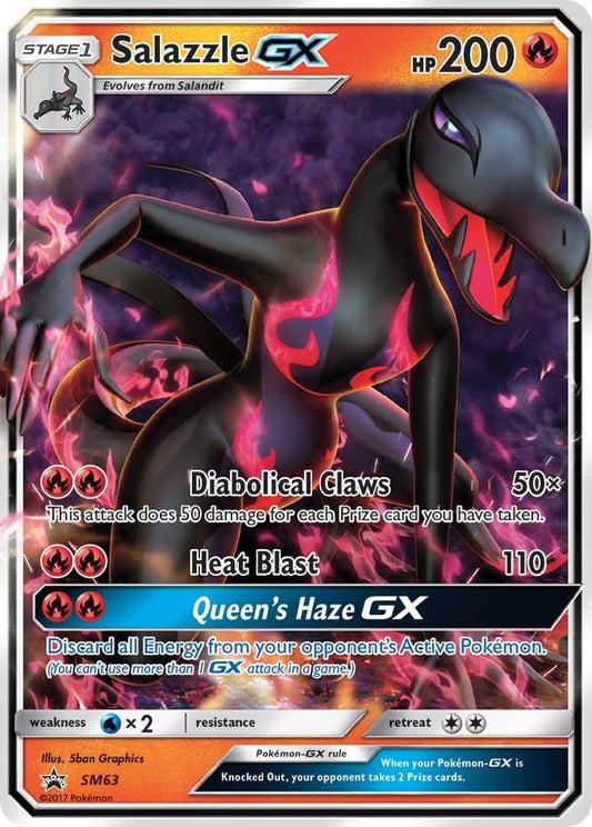 Salazzle GX SM63 Sun & Moon - Black Star Promo