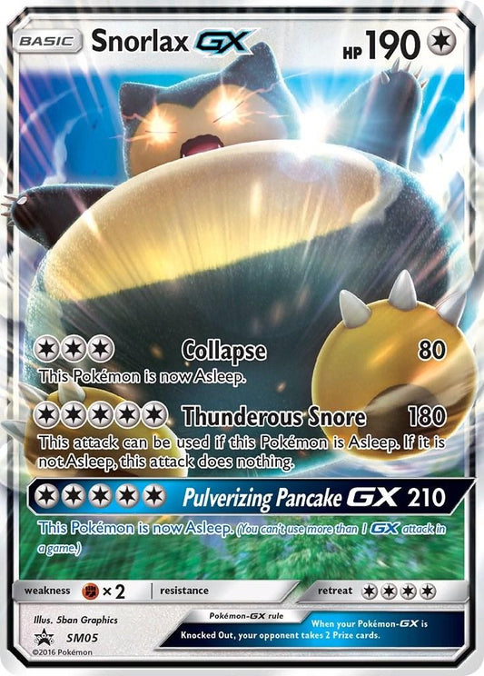 Snorlax GX SM05 Black Star Promo