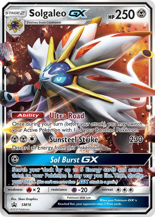 Solgaleo GX SM16 Sun & Moon - Black Star Promo